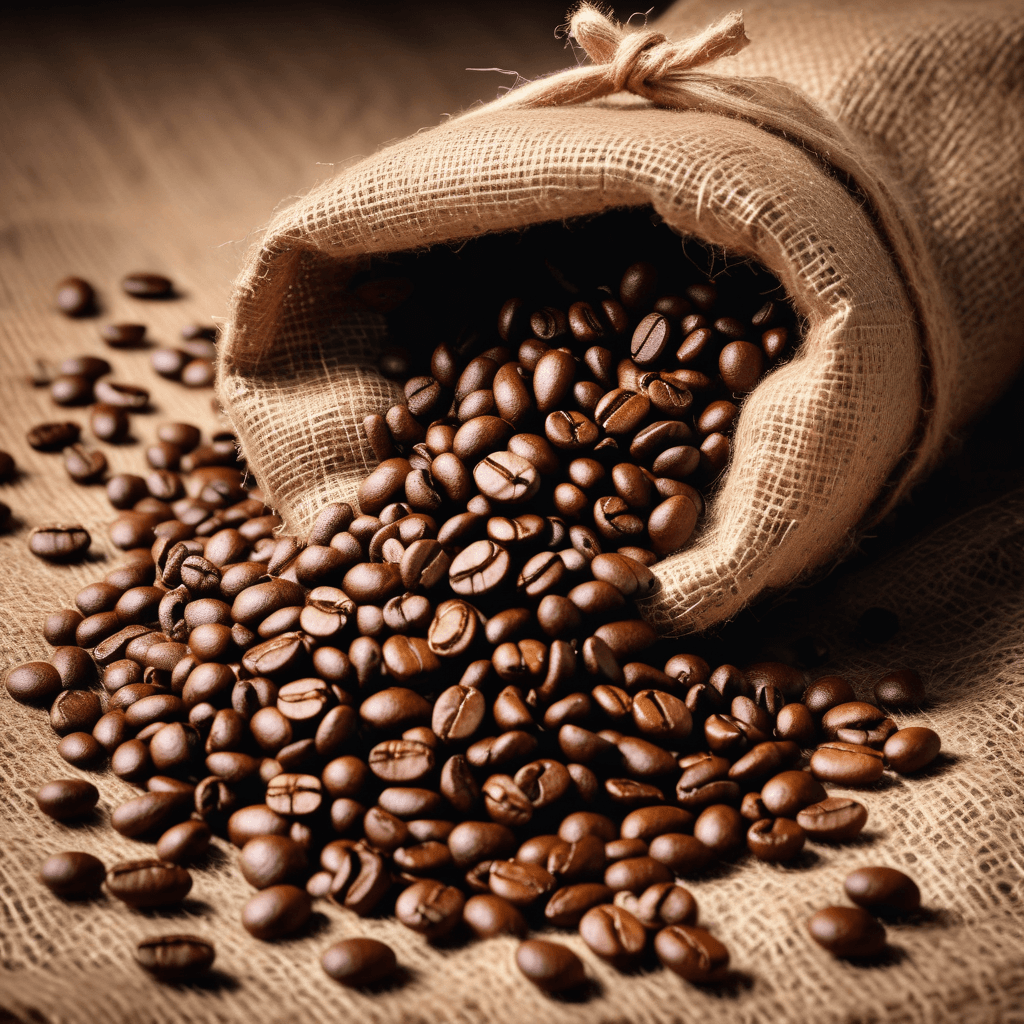 ai generated coffee beans stock photo