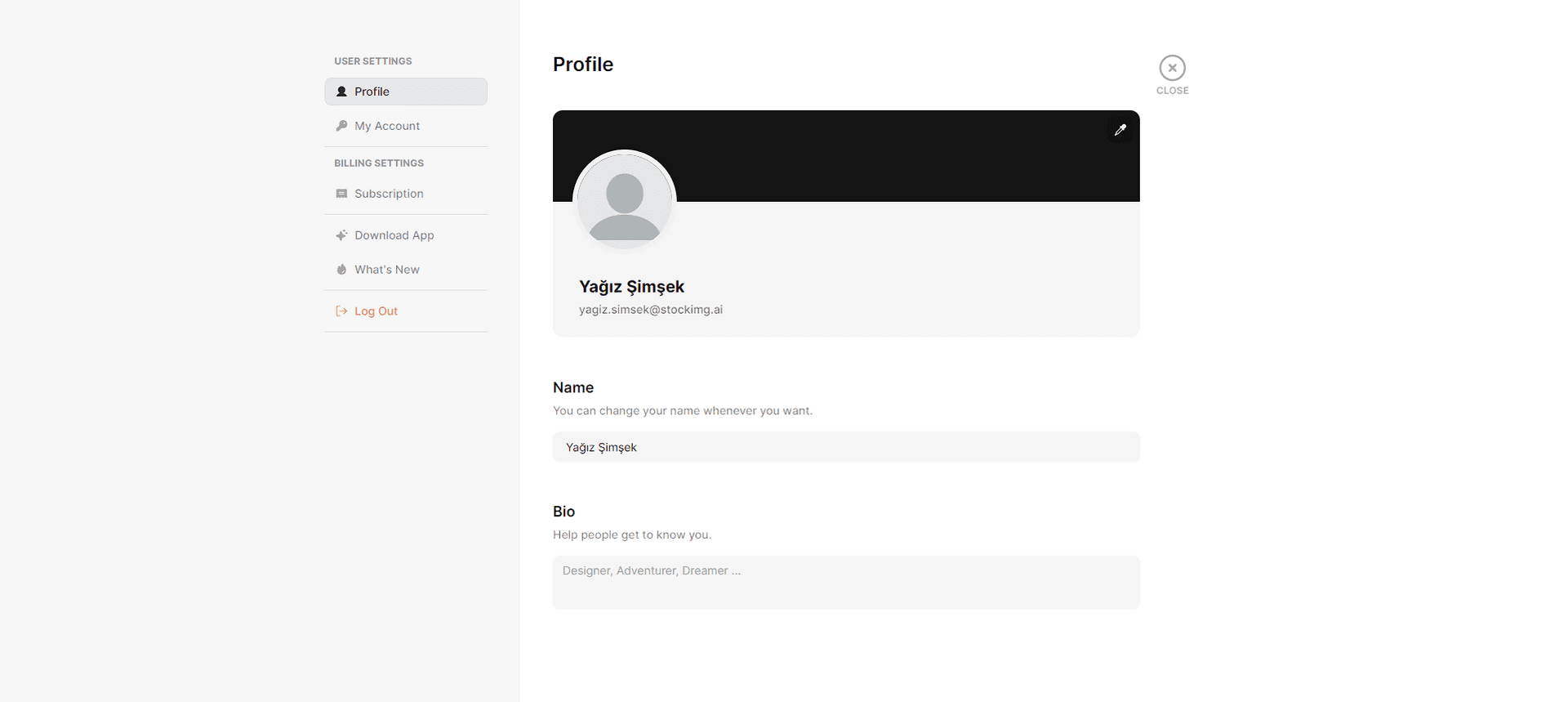 my profile